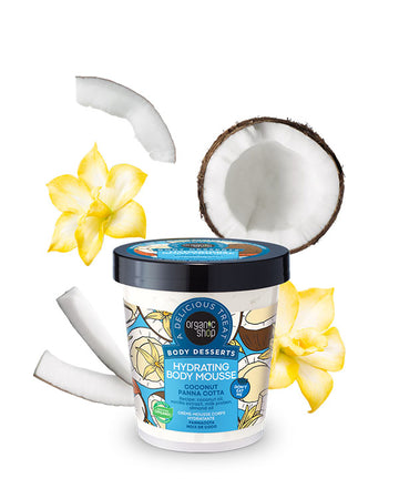 Natura Siberica Organic Shop Body Desserts Coconut Panna Cotta Ενυδατική Μους Σώματος 450ml